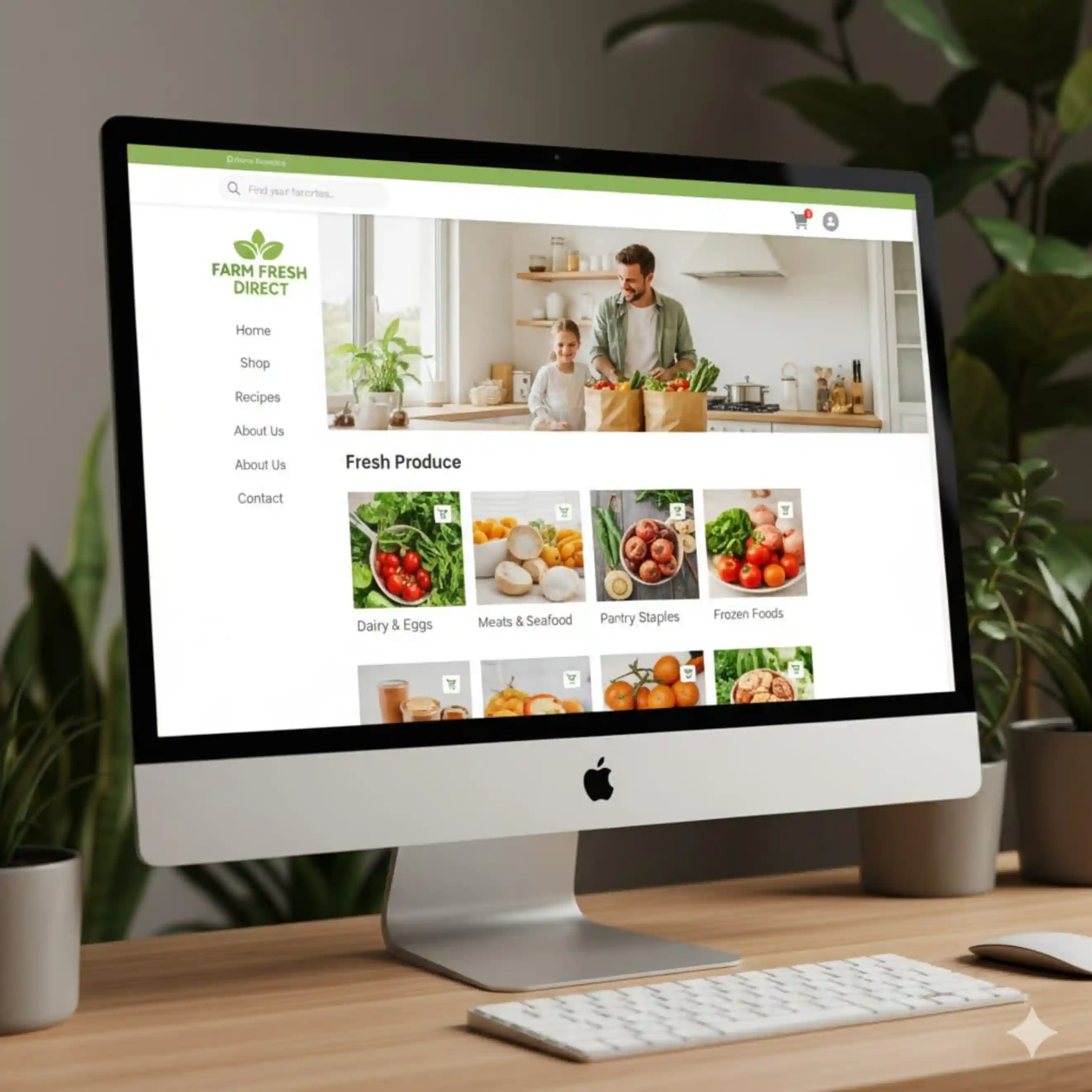 Modern Grocery Website Design in Dubai | Adwhs Solutions