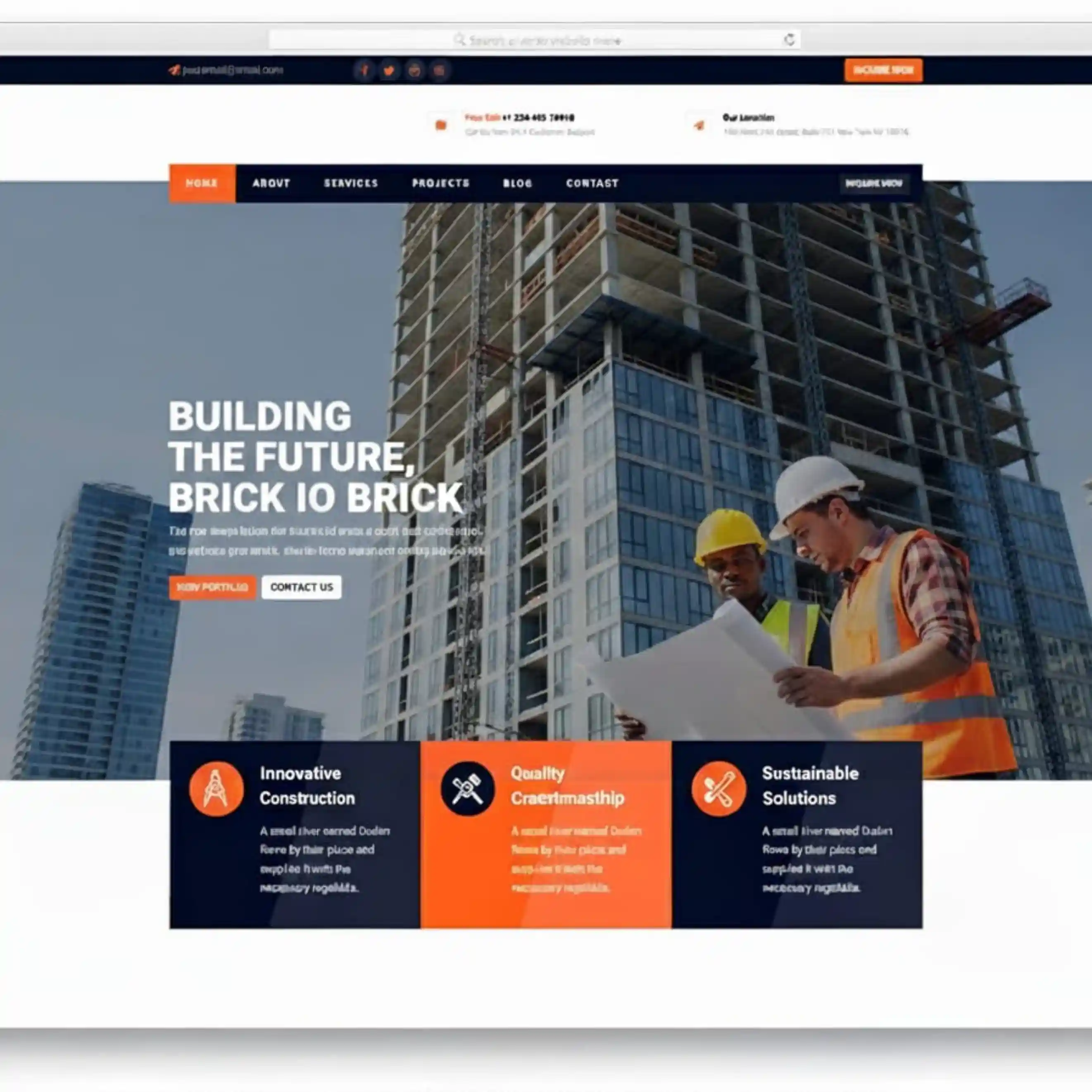 Top Construction Website Design in Dubai | Adwhs Solutions